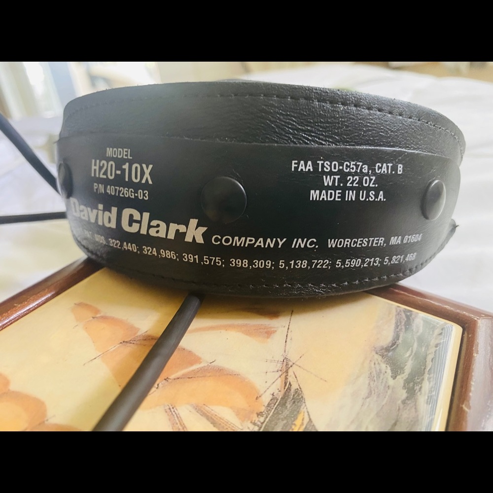 David Clark Aviation Headset Wired